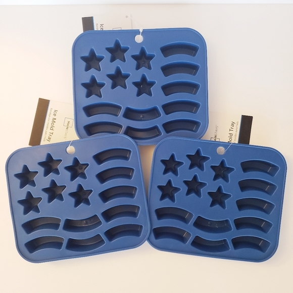 NWT Mainstays 3 Flags Ice Mold Trays - Picture 2 of 3